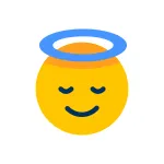 Angel Face Emoji Emoticon Emotion Face Smiley SVG Icon